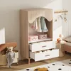 Armadio per bambini Sweiko, armadio con appendiabiti, con Anteprima dell’immagine prodotto 2