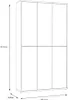 Armadio multiuso Medea 6 ante grigio chiaro 109x35x192 - Anteprima dell’immagine prodotto 7