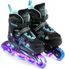 Einstellbare beleuchtete Inline Skates mit leuchtenden Produktbild-Vorschau 1