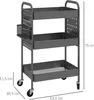 Homcom HOMCOM Küchenwagen mit 3 Etagen 850-290V00 Produktbild-Vorschau 3