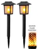 LED Solar Wegleuchte FLAME - gelbe LED mit bewegtem Feuereffekt - inkl. Akku - schwarz - 2er Set Produktbild-Vorschau
