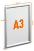 DURABLE Cadre clipsable en aluminium OUTDOOR A3, Essence, Voir les images du produit 6