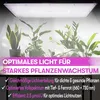 A grow light illuminating several potted plants on a shelf. Náhľad obrázku produktu