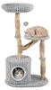COSTWAY: Árbol para gatos de madera natural con cueva, 105 Vista previa de la imagen del producto 3