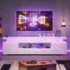 REMZETTA: Mueble de TV de 180 cm de ancho en blanco con Vista previa de la imagen del producto 2