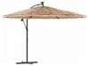 vidaXL Parasol avec mât en acier brun 269x269x235 cm Voir les images du produit 1
