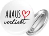 Huuraa Button Ahaus verliebt 59mm rund mit Sicherheitsnadel Produktbild-Vorschau 1