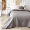 Tagesdecke Bettüberwurf Überwurf Grau 200x220cm Produktbild-Vorschau 1