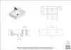 Aqua Bagno Basic Design Waschbecken Plan Produktbild-Vorschau 5
