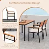 KOMFOTTEU 4-teiliges Gartenmöbel Set aus Akazienholz & Produktbild-Vorschau 6
