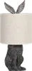Clayre & Eef Tischlampe Kaninchen Ø 20x45 cm Braun Beige Produktbild-Vorschau 1