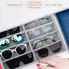 Emibele Brillen Aufbewahrungsbox Organizer 8 Gitter Grau Produktbild-Vorschau 6
