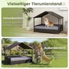 COSTWAY Lit pour chien d'extérieur, lit surélevé en rotin Voir les images du produit 8