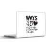 MuchoWow® Laptop Aufkleber Sticker Cover Zitate - Produktbild-Vorschau 1