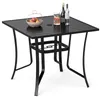 Stół ogrodowy COSTWAY 91 x 91 x 73 cm, metalowy, stół Podgląd zdjęcia produktu 1