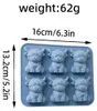 INF 2er-Pack Highland-Kuh Silikon-Eiswürfelformen — 6-fach Produktbild-Vorschau 2