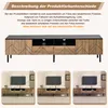 MODFU TV-Schrank Schwarz-Holzoptik,Lowboard 180cm mit Produktbild-Vorschau 4