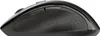A side view of a black wireless computer mouse. Produktbild-Vorschau