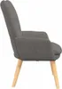 vidaXL Sessel Hellgrau 63 x 67 x 94 cm Stoff Produktbild-Vorschau 5
