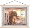 MuchoWow® Textilposter Schottische Hochlandrind - Produktbild-Vorschau 1