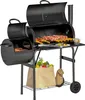 Outsunny Holzkohlegrill aus Stahl BBQ Smoker mit Deckel Produktbild-Vorschau 1
