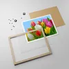 Gerahmtes Poster - Rahmen in heller Eiche - Tulpen Produktbild-Vorschau 4