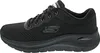 A side view of a black Skechers Arch Fit sneaker. Produktbild-Vorschau