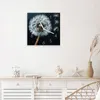 Wanduhr aus Glas mit Motiv Pusteblume im Wind- 30 x 30 cm - Produktbild-Vorschau 3