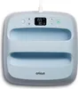 A light blue Cricut heat press machine is shown from a slightly elevated front-facing angle on a light gray background. Produktbild-Vorschau