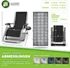tillvex® Liegestuhl klappbar bis 200 kg Grau | Sonnenliege Produktbild-Vorschau 7