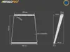 Technical drawings and dimensions of metal table legs. Voir les images du produit
