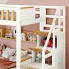 MODFU Patrová postel Dětská postel 90x200 cm se schodištěm, Náhled obrázku produktu 4