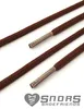 SNORS Schnürsenkel rund - DUNKELBRAUN - 3mm - 130cm Produktbild-Vorschau 2
