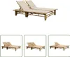 The Living Store 2-Personen-Sonnenliege mit Auflagen Bambus Produktbild-Vorschau 8