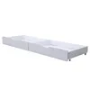 A white set of two drawers with wheels, shown from a side angle. Anteprima dell’immagine prodotto