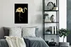 MuchoWow® Poster Gold - Flamingo - Schwarz 60x90 cm - Produktbild-Vorschau 4