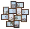 Bilderrahmen Set 12 Stück 13x18 cm Holz schwarz Collage Produktbild-Vorschau 1