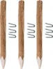 BOGATECO 3 x Haselnuss Staketenzaun Pfosten | Hšhe 120 cm | Produktbild-Vorschau 3