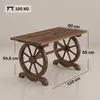 Outsunny Gartentisch Balkontisch Holztisch Terrasse Produktbild-Vorschau 3