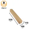 KAPAK Quadratische Versandhülse Braun 110x100x530 cm Produktbild-Vorschau 2