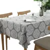 Grey Retro Tischdecke Rechteckige Tischdecken Baumwolle Produktbild-Vorschau 1