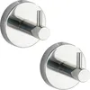 WENKO 2er Set Wand Haken Edelstahl Kleider Handtuch Halter Produktbild-Vorschau 1