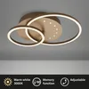 LED stropné svietidlo s LED bodkami, hnedo-zlaté, LED/26W Náhľad obrázku produktu 2