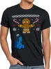 style3 Krümelmonster Ugly Sweater Herren T-Shirt kekse Produktbild-Vorschau 1