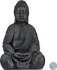 Relaxdays XL Buddha Figur sitzend, 50 cm hoch, Feng Shui, Produktbild-Vorschau 1
