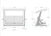 Skye Decor, Sia 2400 - Beige, altalena da giardino a tre Anteprima dell’immagine prodotto 9