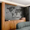 Holz-Weltkarte Wandkunst – 3D Holz Pinnwandkarte, Produktbild-Vorschau 2