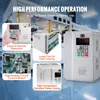A collage of images showcasing the features of a VEVOR frequency converter, with a large image of the product on the right. Anteprima dell’immagine prodotto