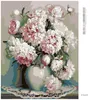 A still life of peonies in a vase on a doily. Náhľad obrázku produktu