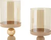 Mauro Ferretti Set de 2 Bougeoirs Glassy Rose Ø 10x32/36 cm Voir les images du produit 6